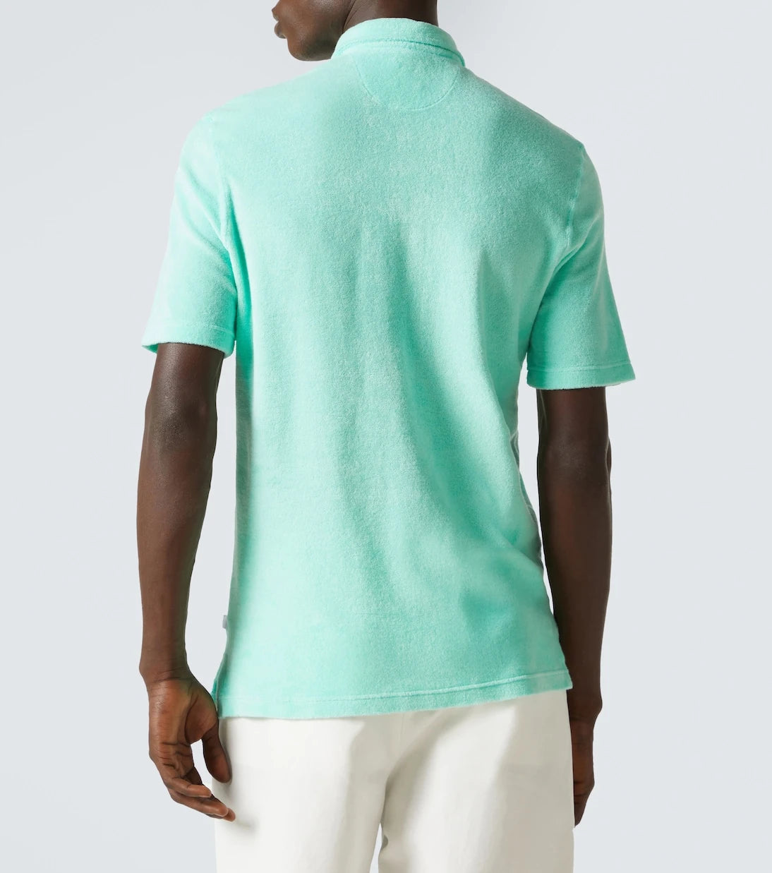 Fedeli - Cotton terry polo shirt