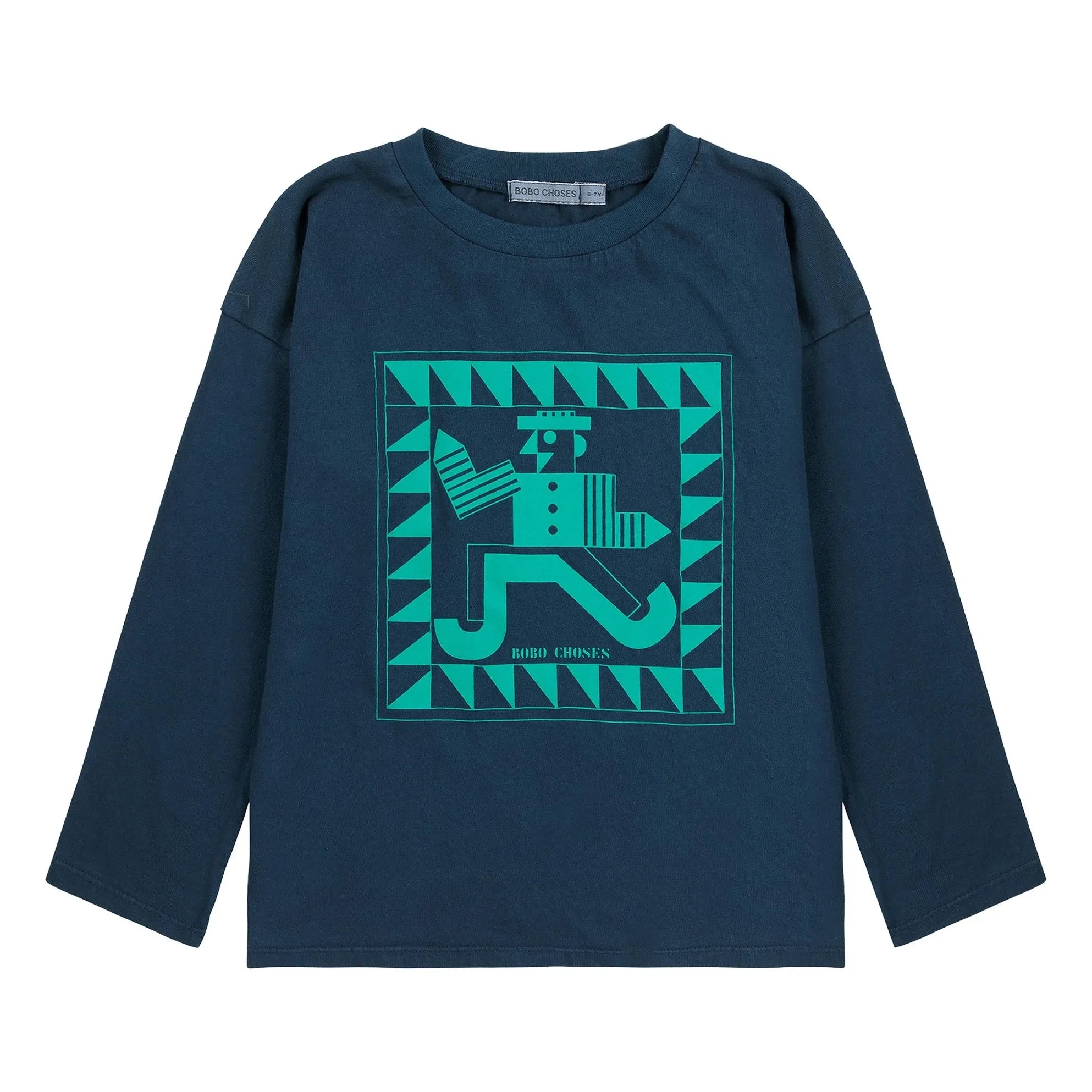 Bobo Choses - T-shirt Brush Organic Cotton | Midnight blue