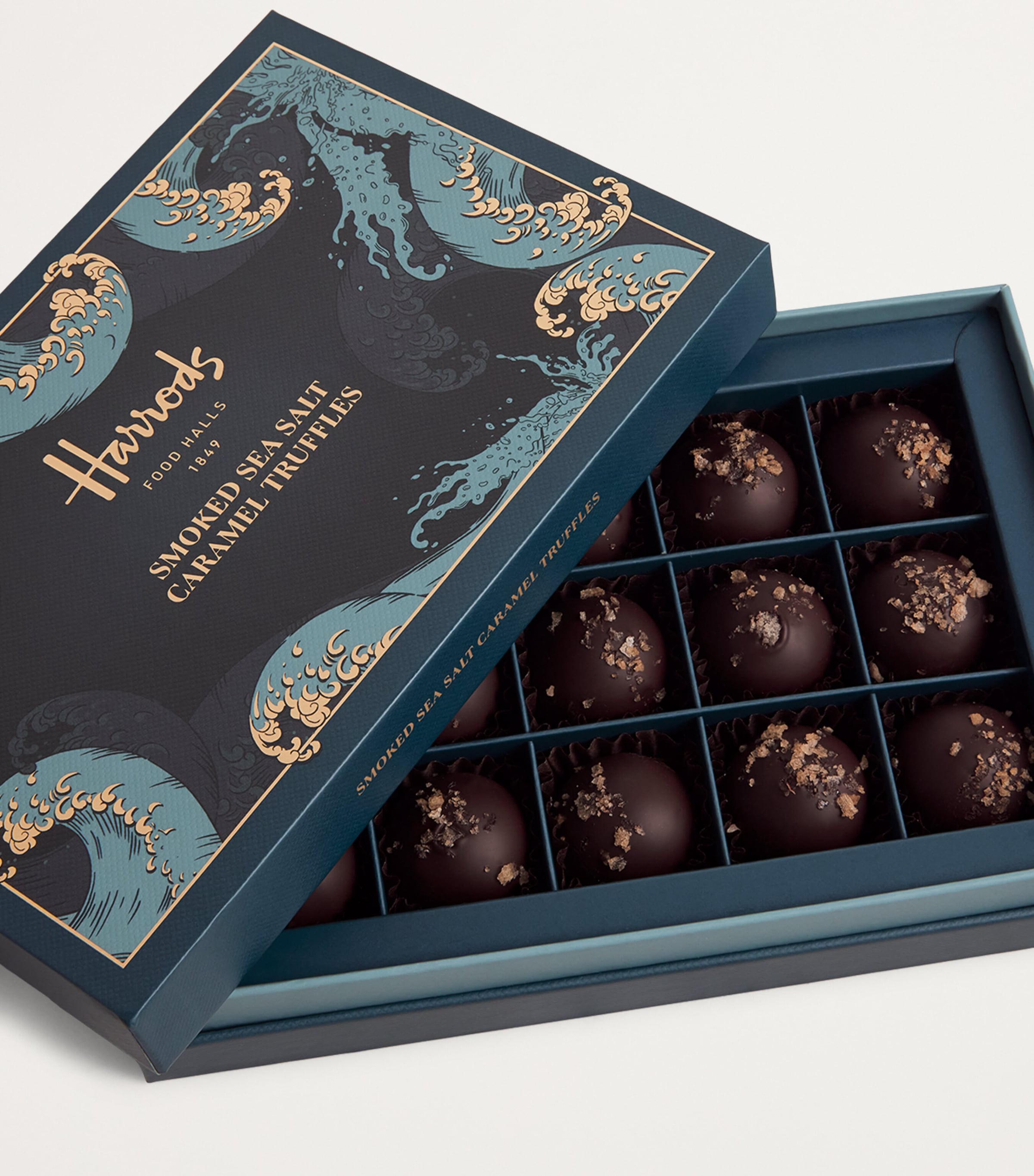 15-Piece Smoked Sea Salt Caramel Truffles (200g)
