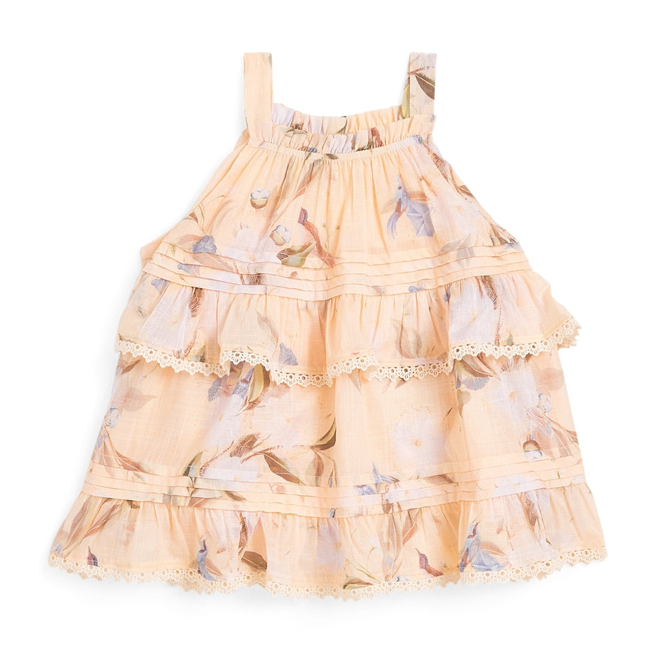 Cotton Crochet-Trim Cascadian Swing Top (2-12 Years)