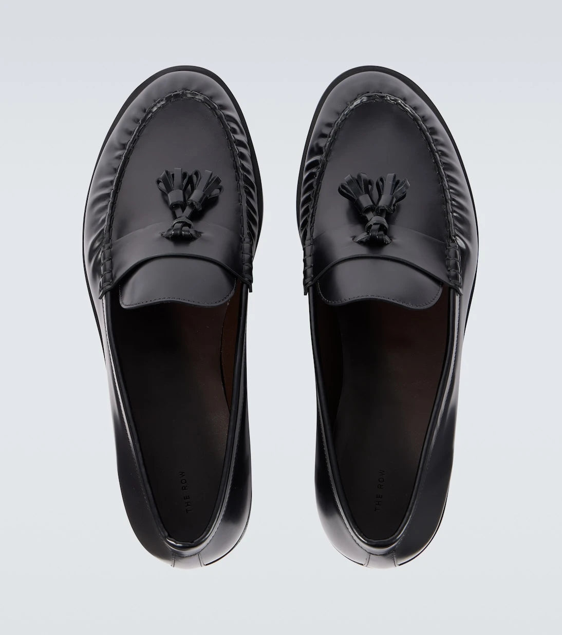 The Row - Polished leather loafers