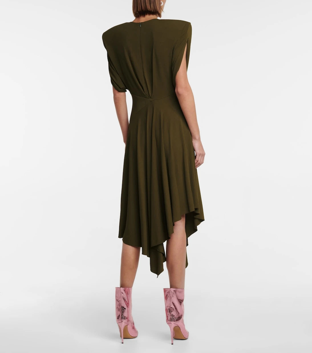 Alexandre Vauthier - Asymmetric jersey midi dress