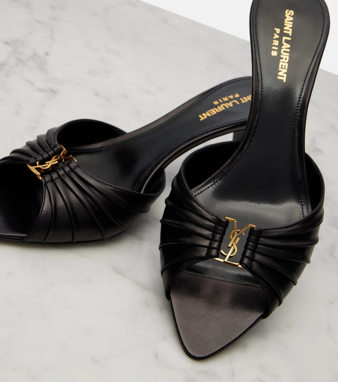 Saint Laurent - Babylone 60 leather mules