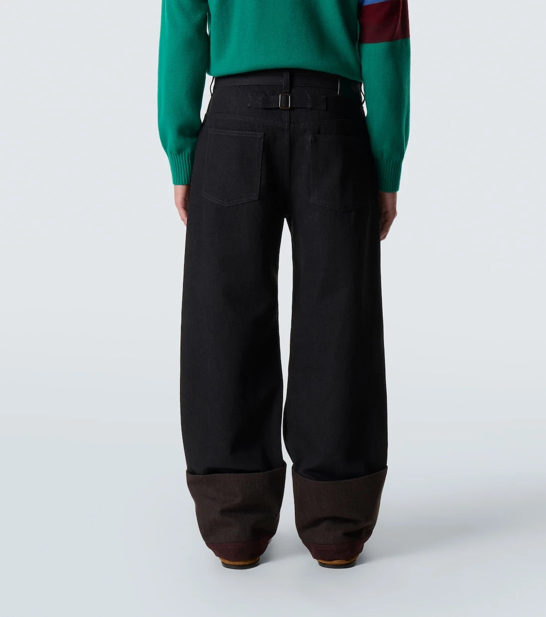 Loewe - Colorblocked wide-leg jeans