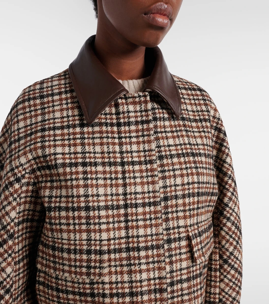 Brunello Cucinelli - Checked wool and alpaca-blend jacket