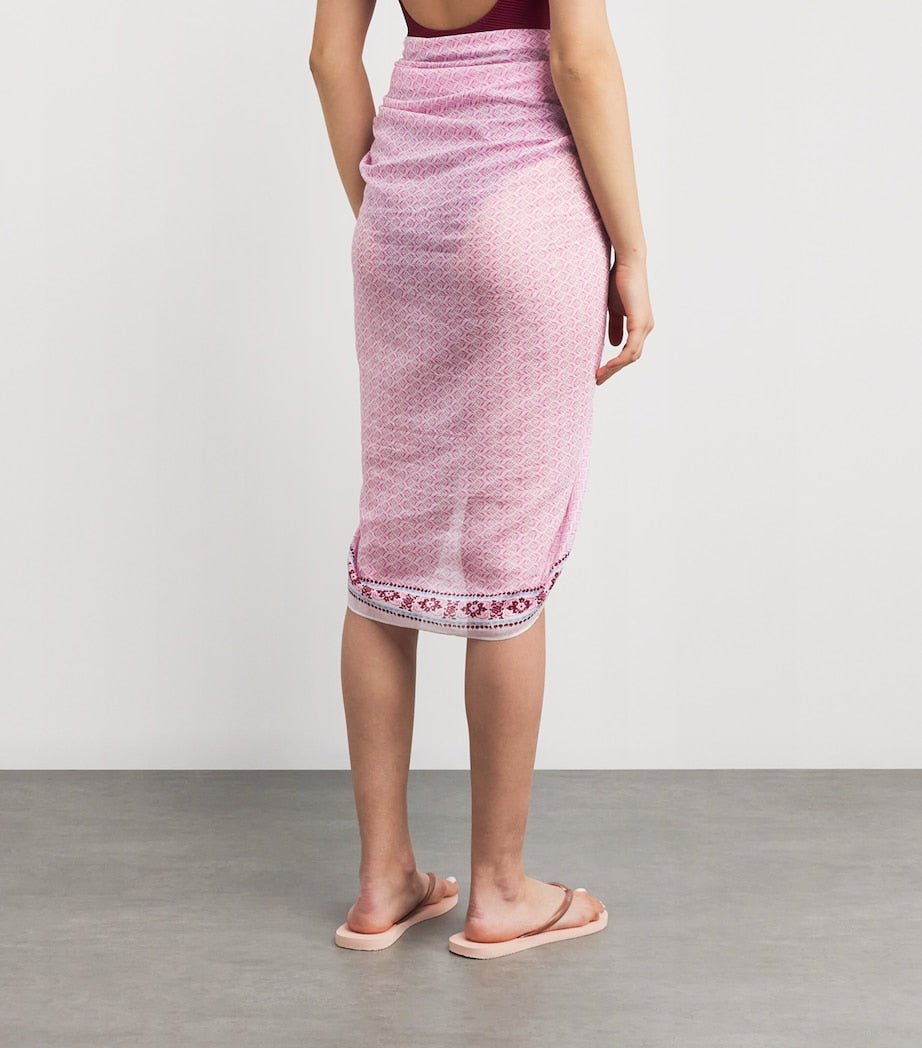 Heidi Klein Multi Cotton-Silk Provence Sarong