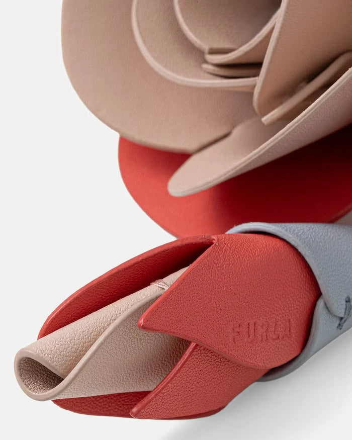 Furla kadın deri anahtarlık Allegra Rose Charm