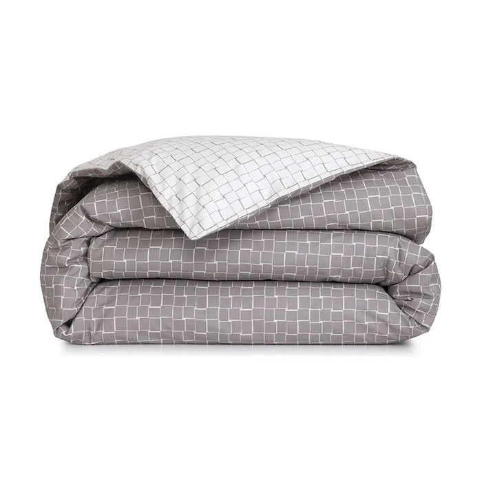 Lacoste L BLOCK Greige 140 x 200 cm Pamuklu Nevresim Kılıfı
