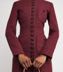 Liberowe Burgundy Wool-Blend Imperial Coat