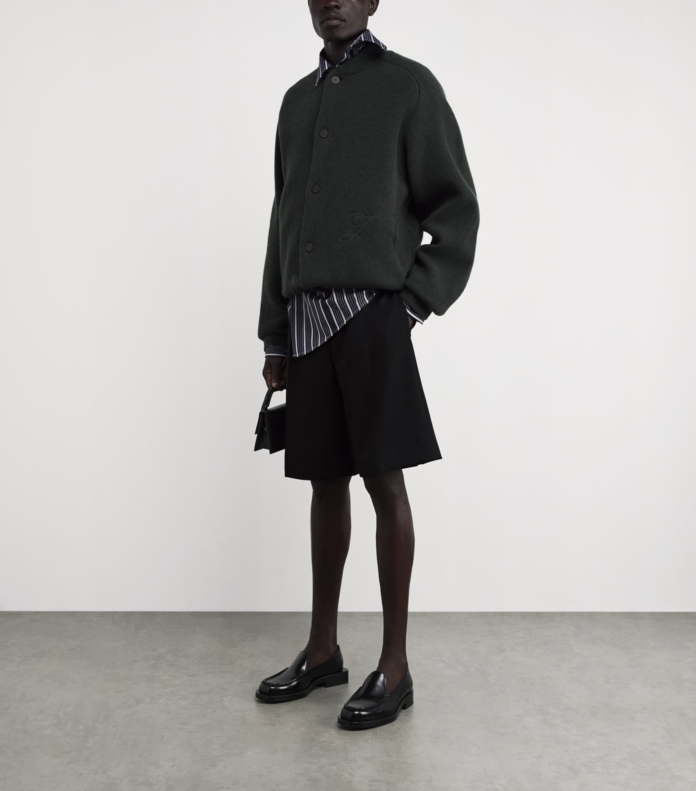 Jacquemus Stretch-Wool Ovalu Shorts