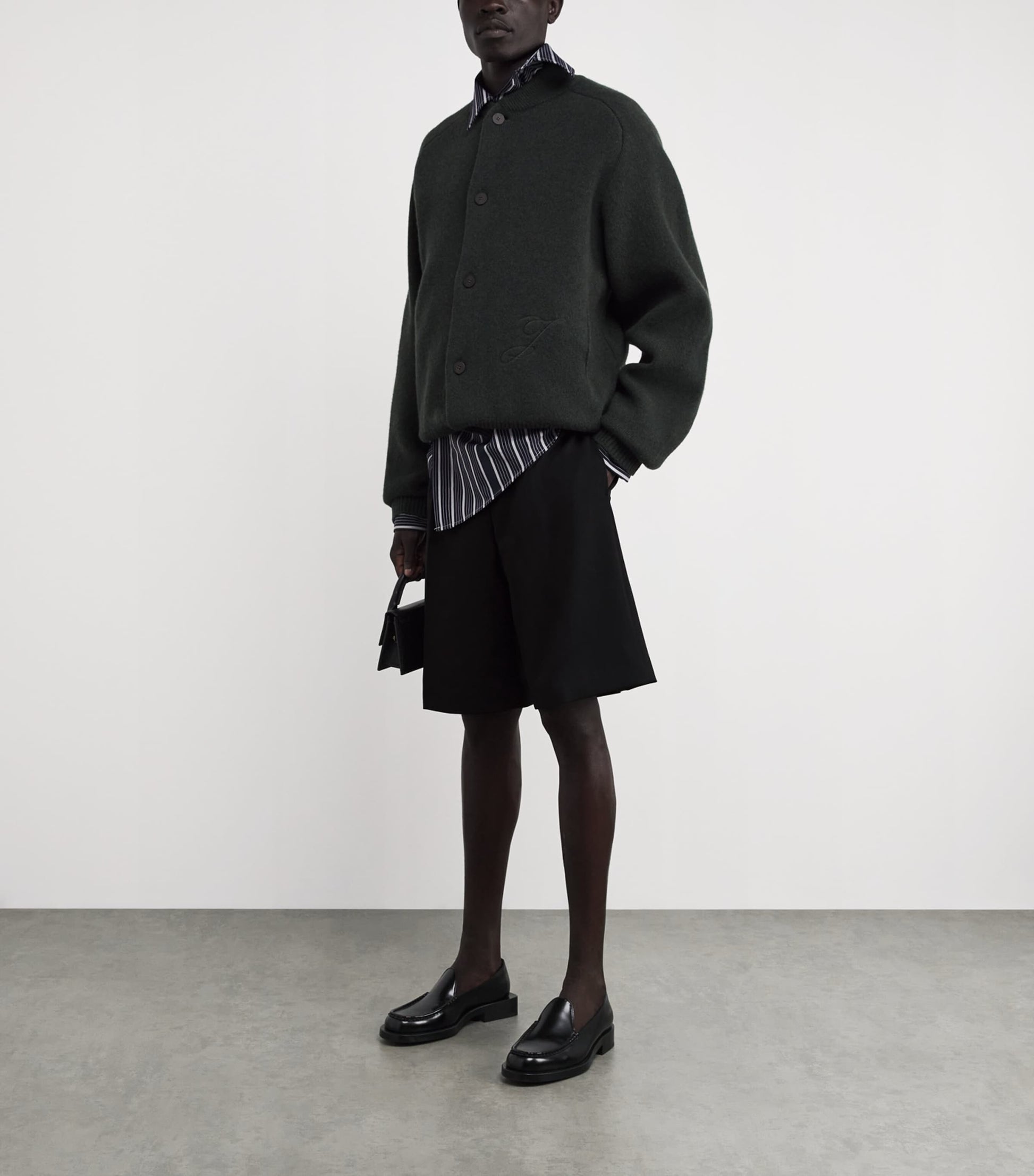 Jacquemus Stretch-Wool Ovalu Shorts