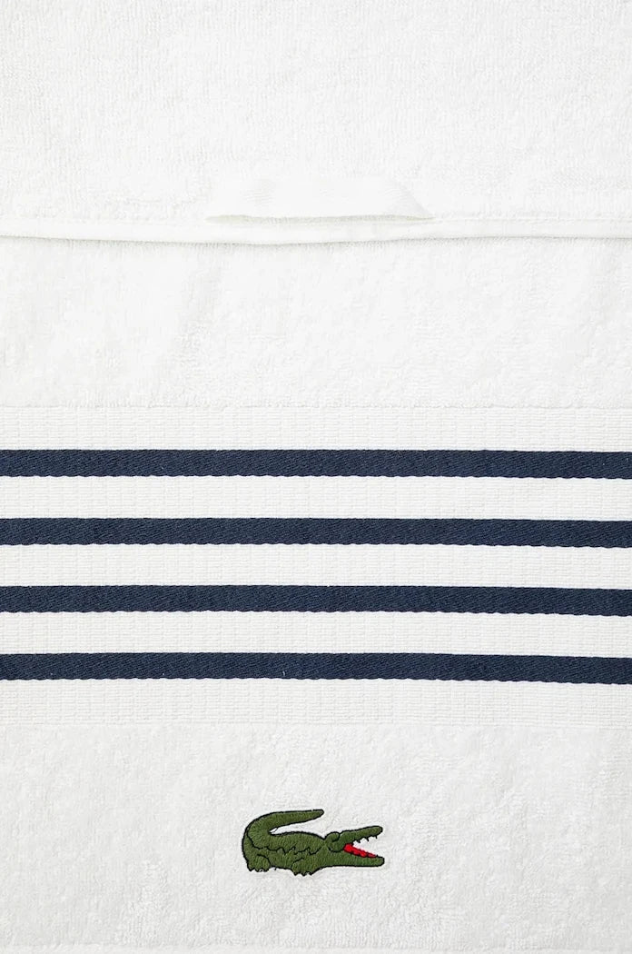 Lacoste L Courtline Marine Büyük Pamuklu Havlu 90 x 150 cm
