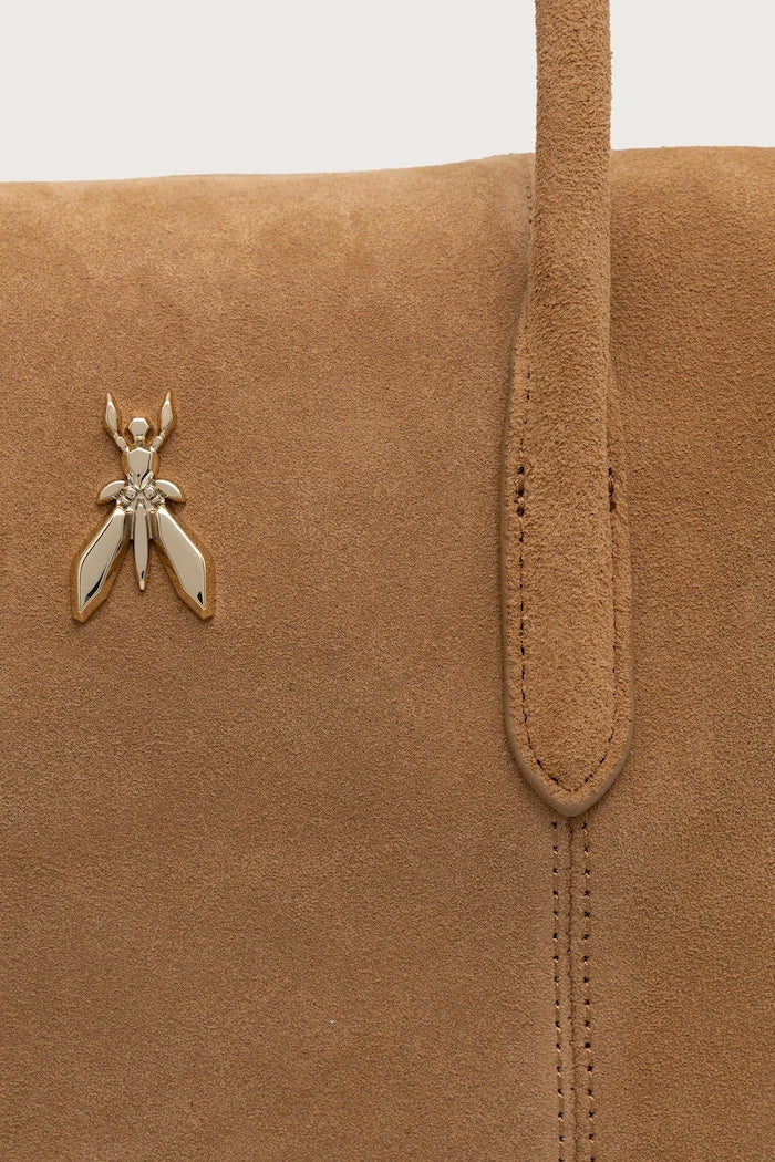 Patrizia Pepe kadın süet crossbody çanta