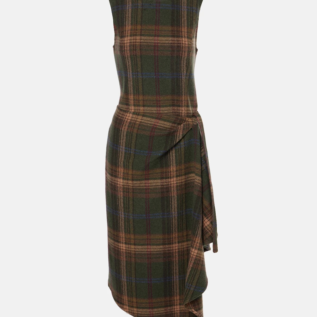 Polo Ralph Lauren - Plaid wool-blend midi dress