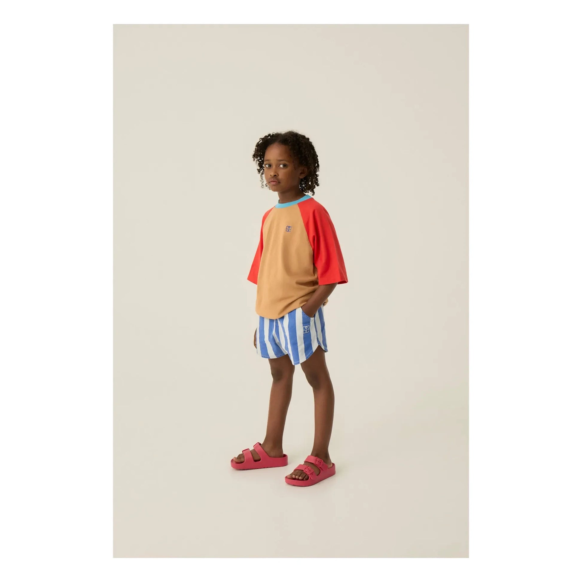 The Campamento - Striped shorts | Blue