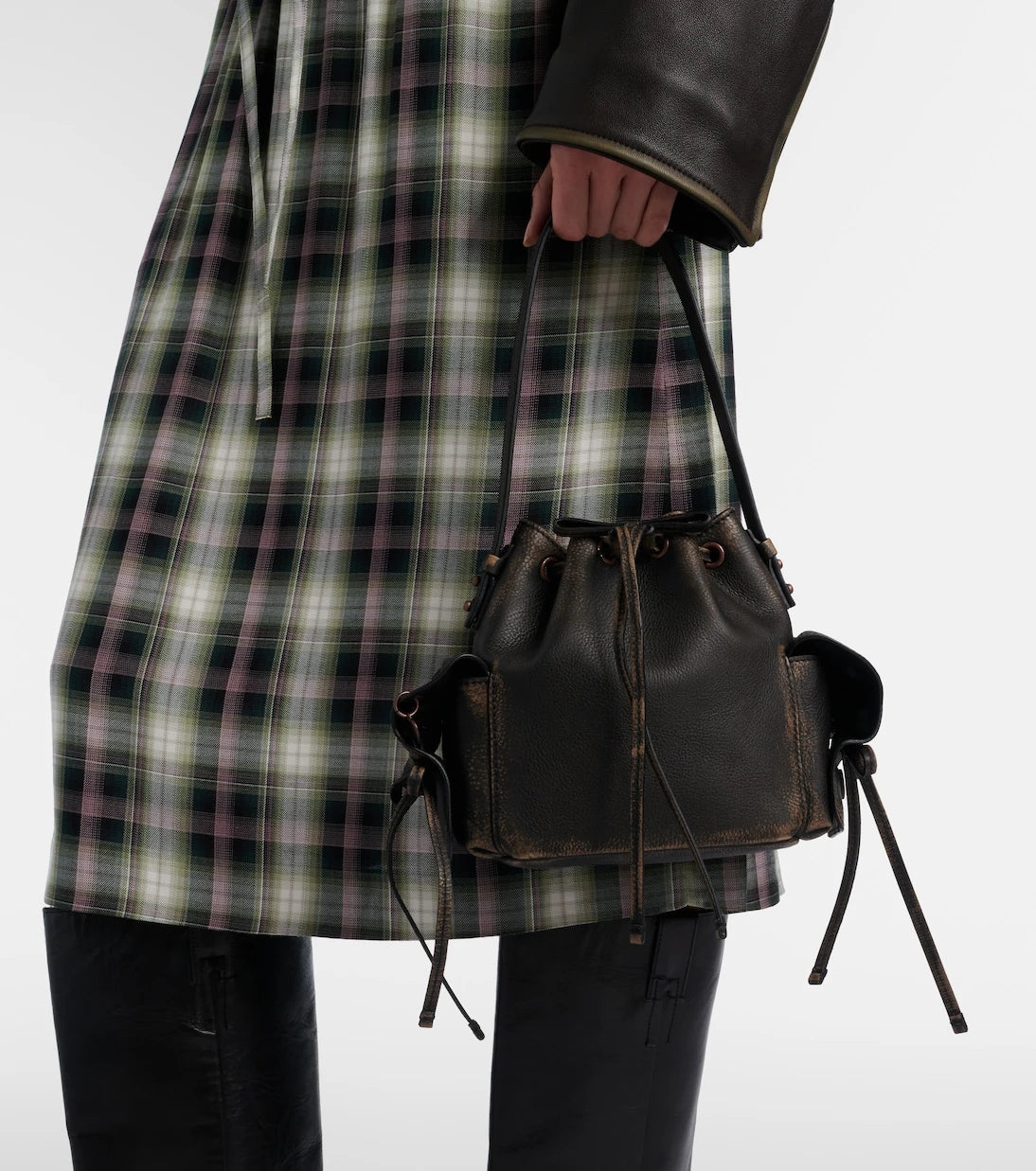 Acne Studios - Leather bucket bag