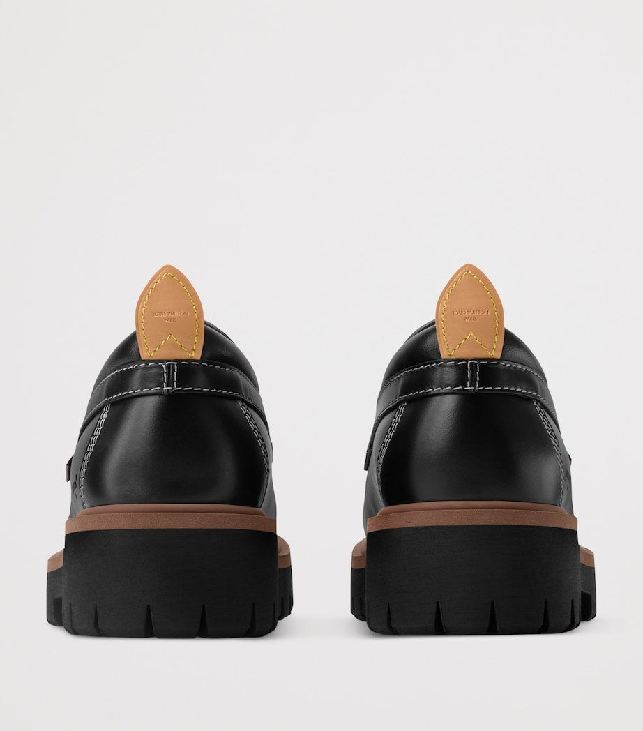 LOUIS VUITTON Leather Remix Loafers