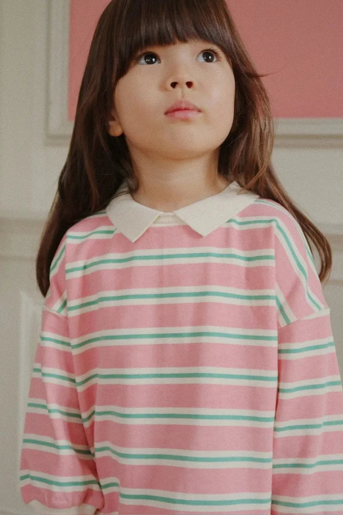 Konges Sløjd SPOTTY LS DRESS GOTS Pamuk Çocuk Elbisesi
