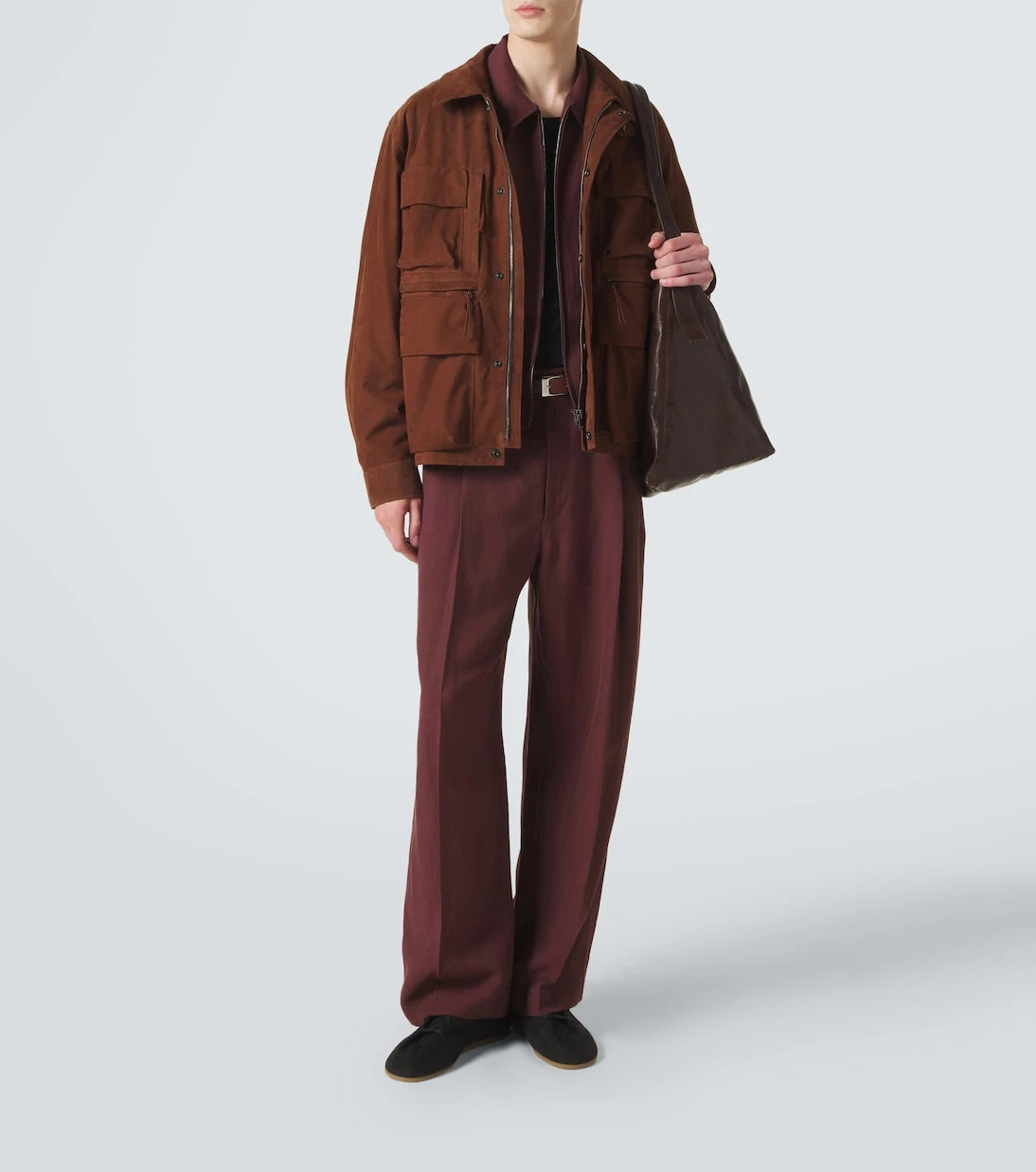 Lemaire - Pleated gabardine wide-leg pants