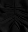 Victoria Beckham Black Gathered Midi Dress