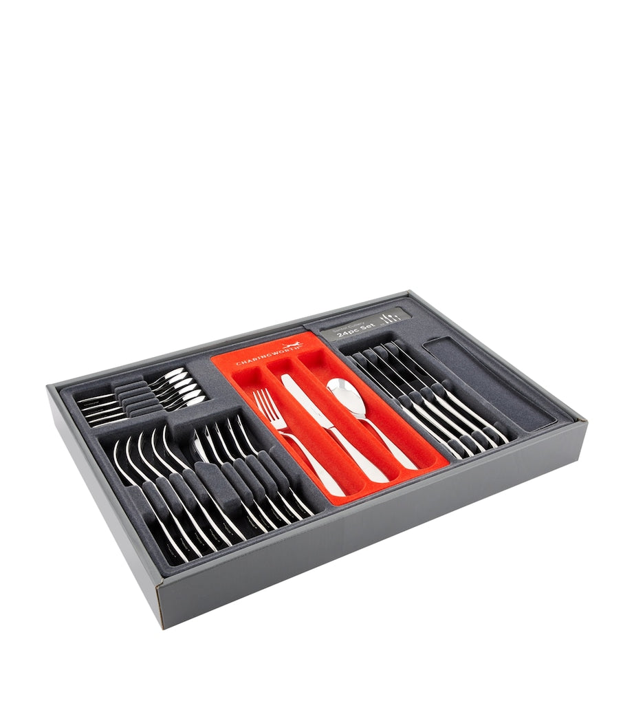 Charingworth Santol Stainless Steel 24-Piece Cutlery Set