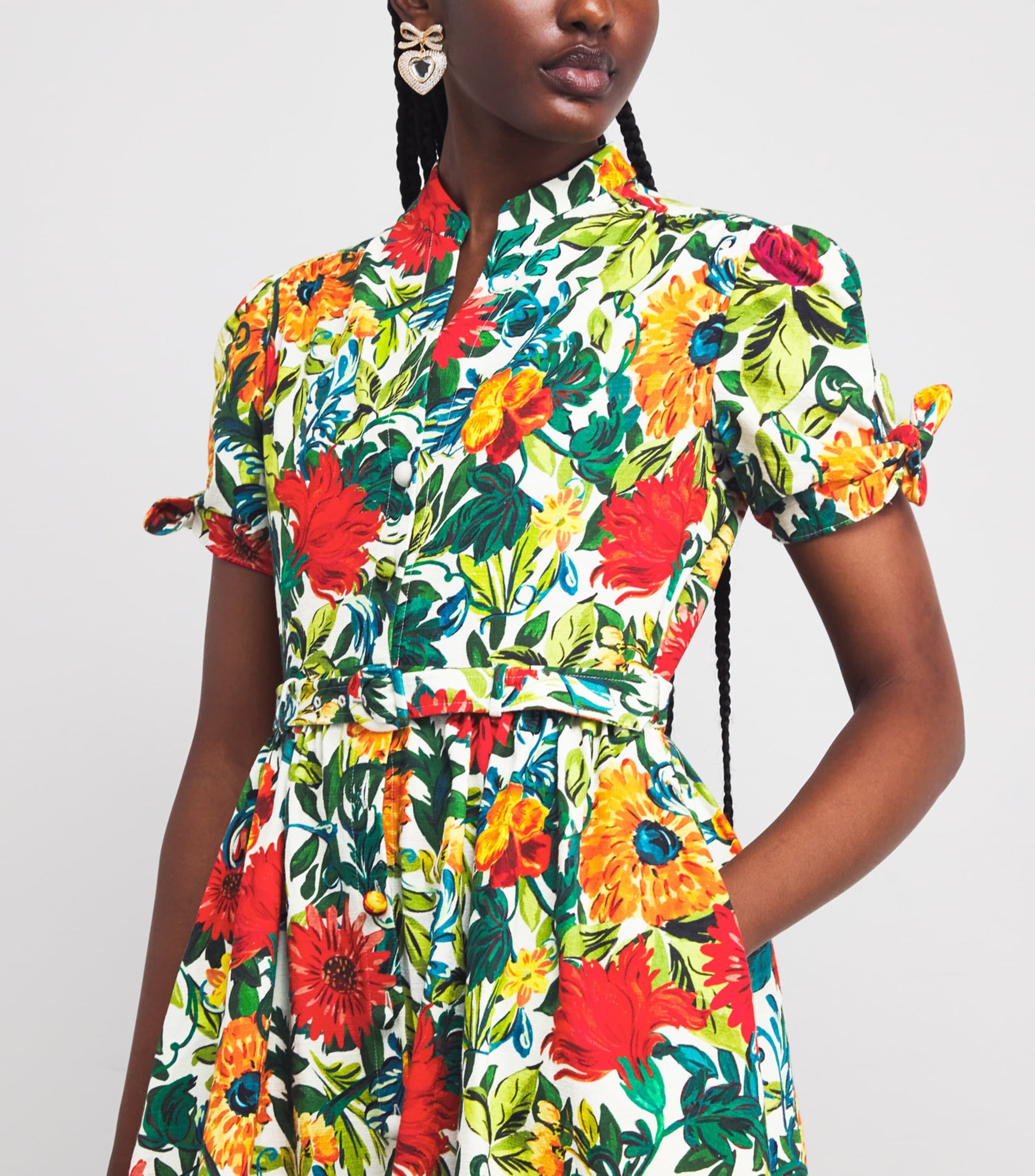 Saloni Cotton Ena Maxi Shirt Dress