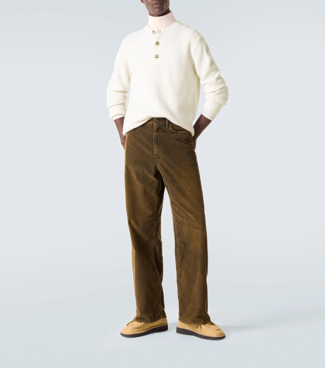 Allude - Waffle-knit wool and cashmere sweater
