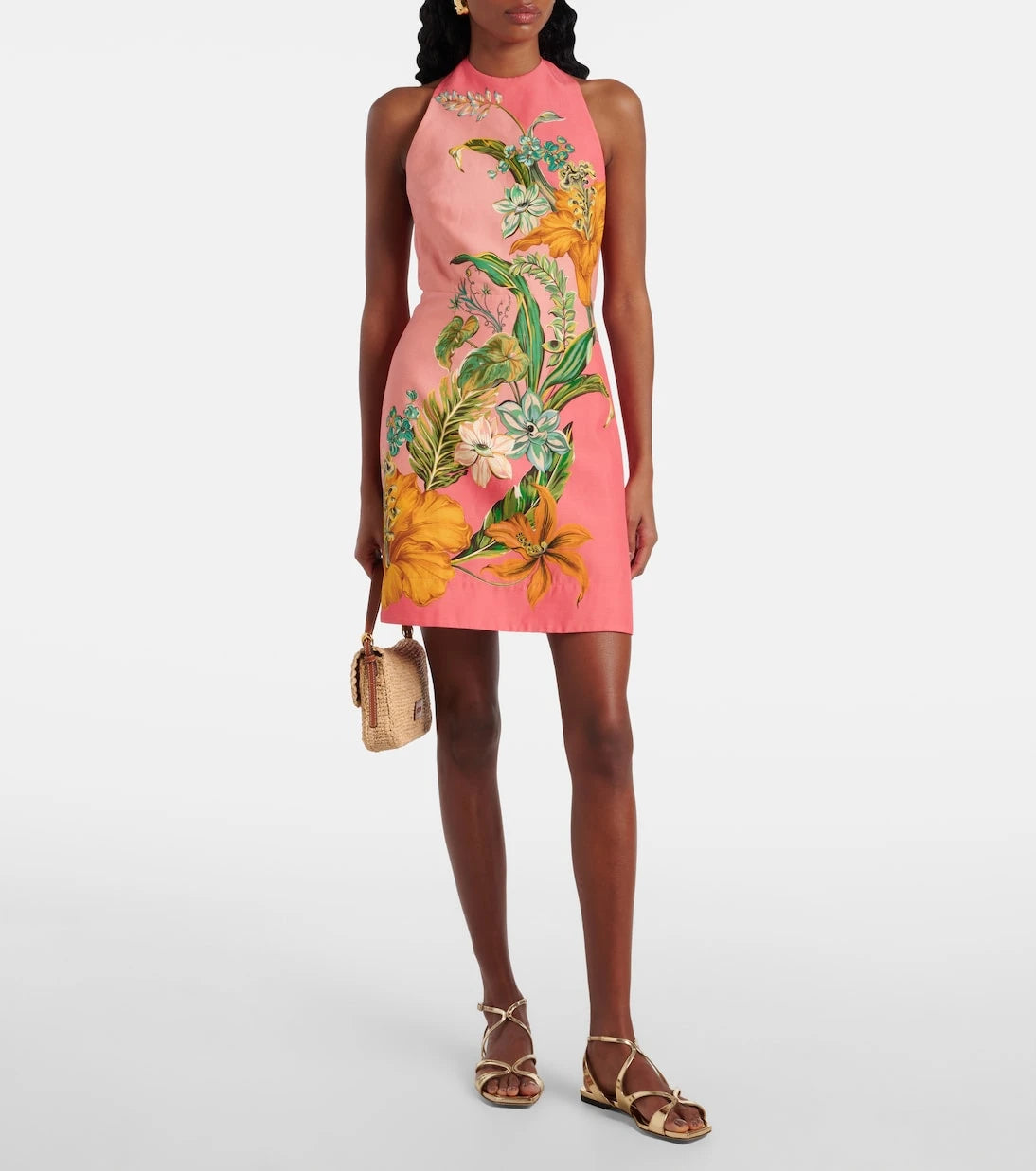Alémais - Anika floral linen minidress