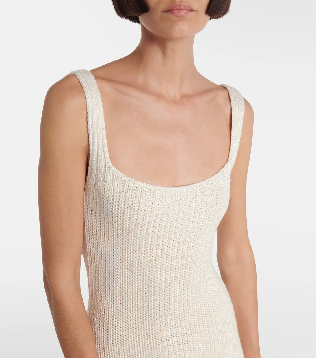 Khaite - Lex ribbed-knit silk maxi dress