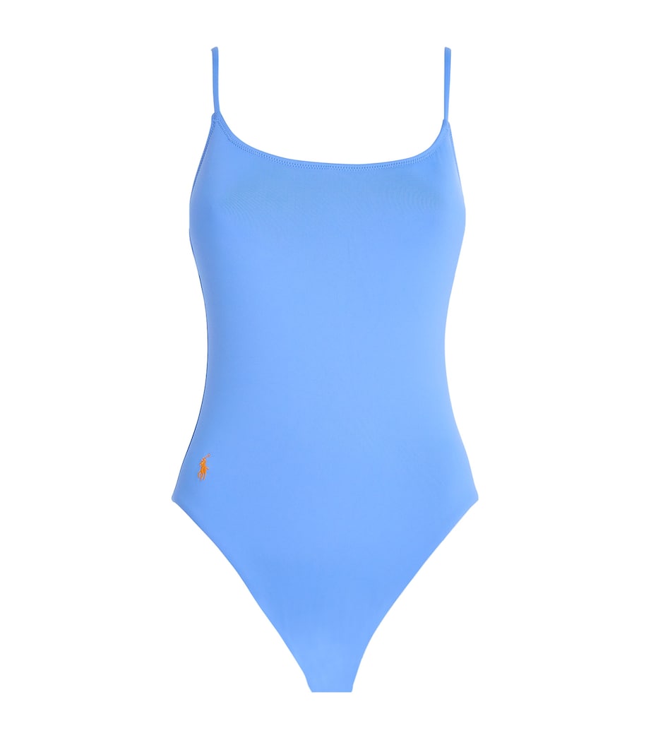 Polo Ralph Lauren Blue Scoop-Back Kennedy Swimsuit