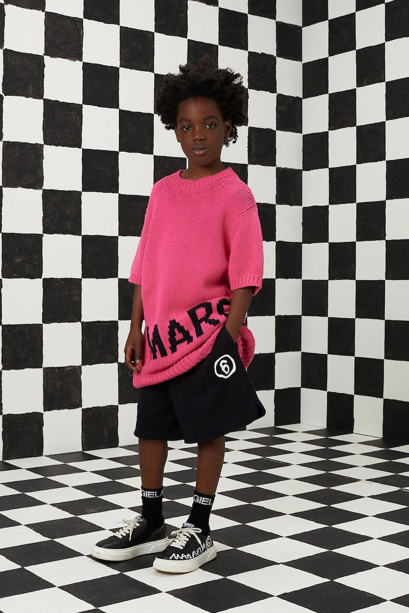 MM6 Maison Margiela Kids - Logo cotton-blend sweater