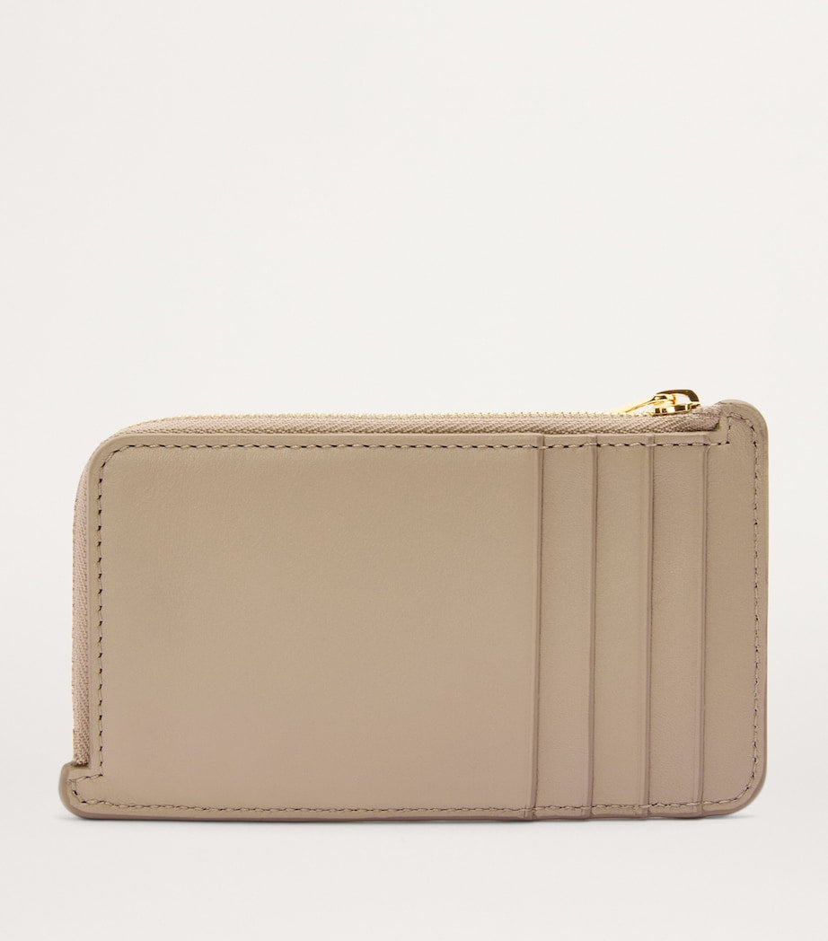 LOEWE Beige Leather Knot Card Holder