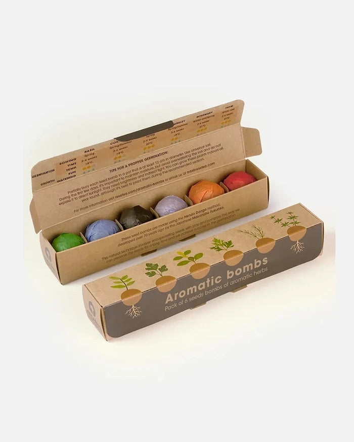 Комплект за отглеждане на растения RESETEA Herb Bombs 19,5 x 3,3 x 3,3 cm