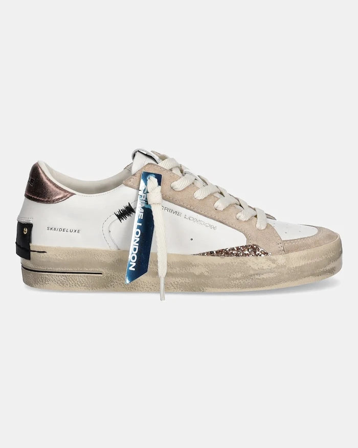 Кожени маратонки Crime London SK8 DELUXE