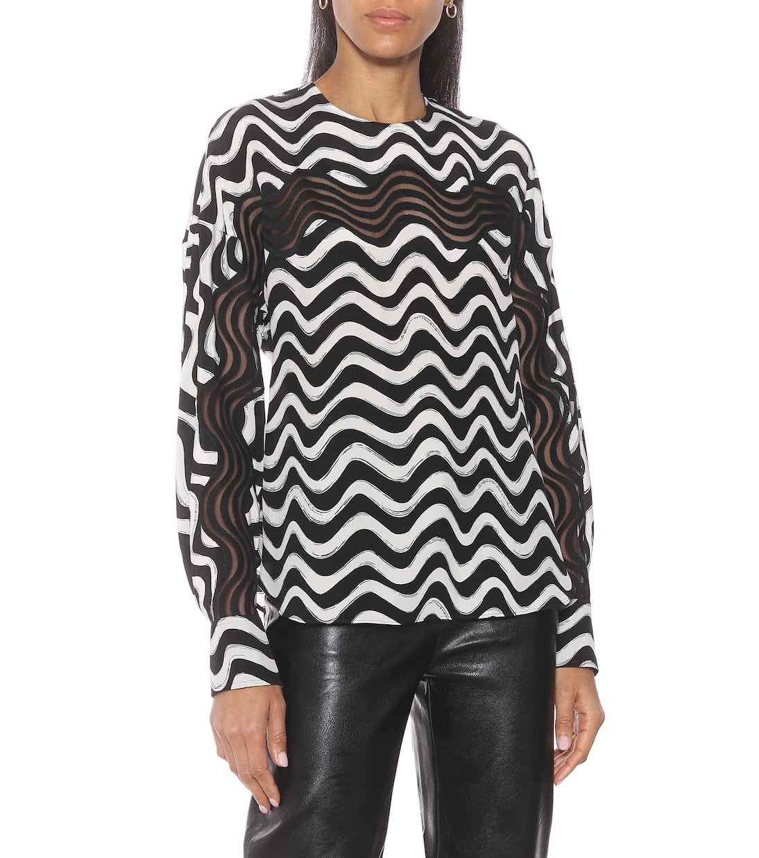 Stella McCartney - Printed silk blouse