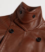 Dunhill Brown Archive Leather Trench Coat