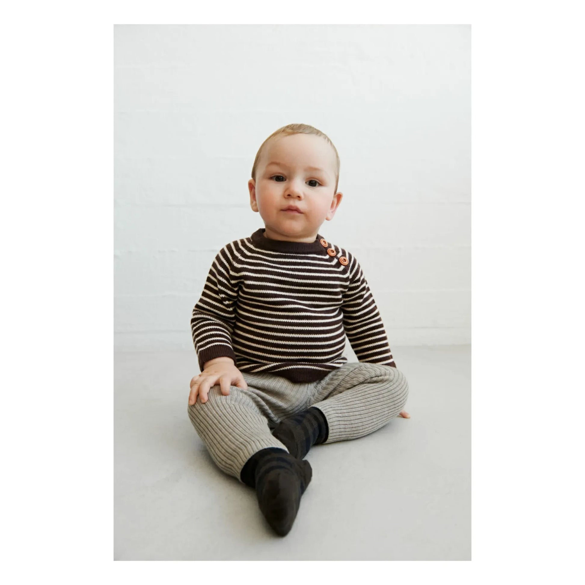 FUB - Plain Merino Wool Legging | Heather beige