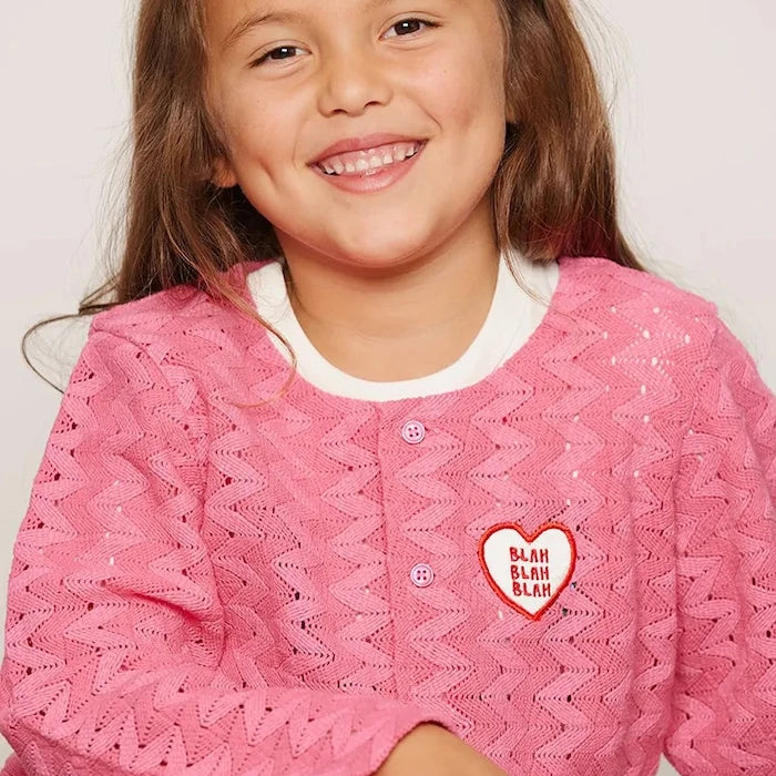 Mini Rodini жилетка за деца от памук Lace patch