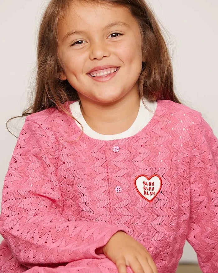 Mini Rodini çocuklar için pamuklu yelek Lace patch