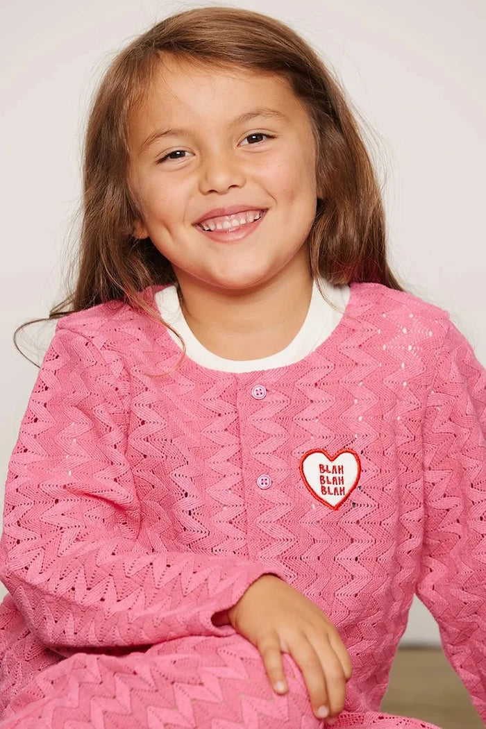 Mini Rodini жилетка за деца от памук Lace patch