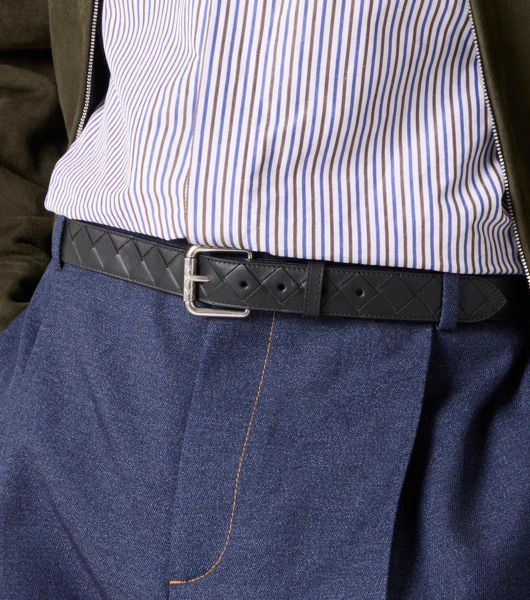 Bottega Veneta - Intrecciato leather belt
