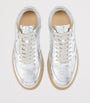 Christian Louboutin Silver Tutti Rui Metallic Leather Sneakers