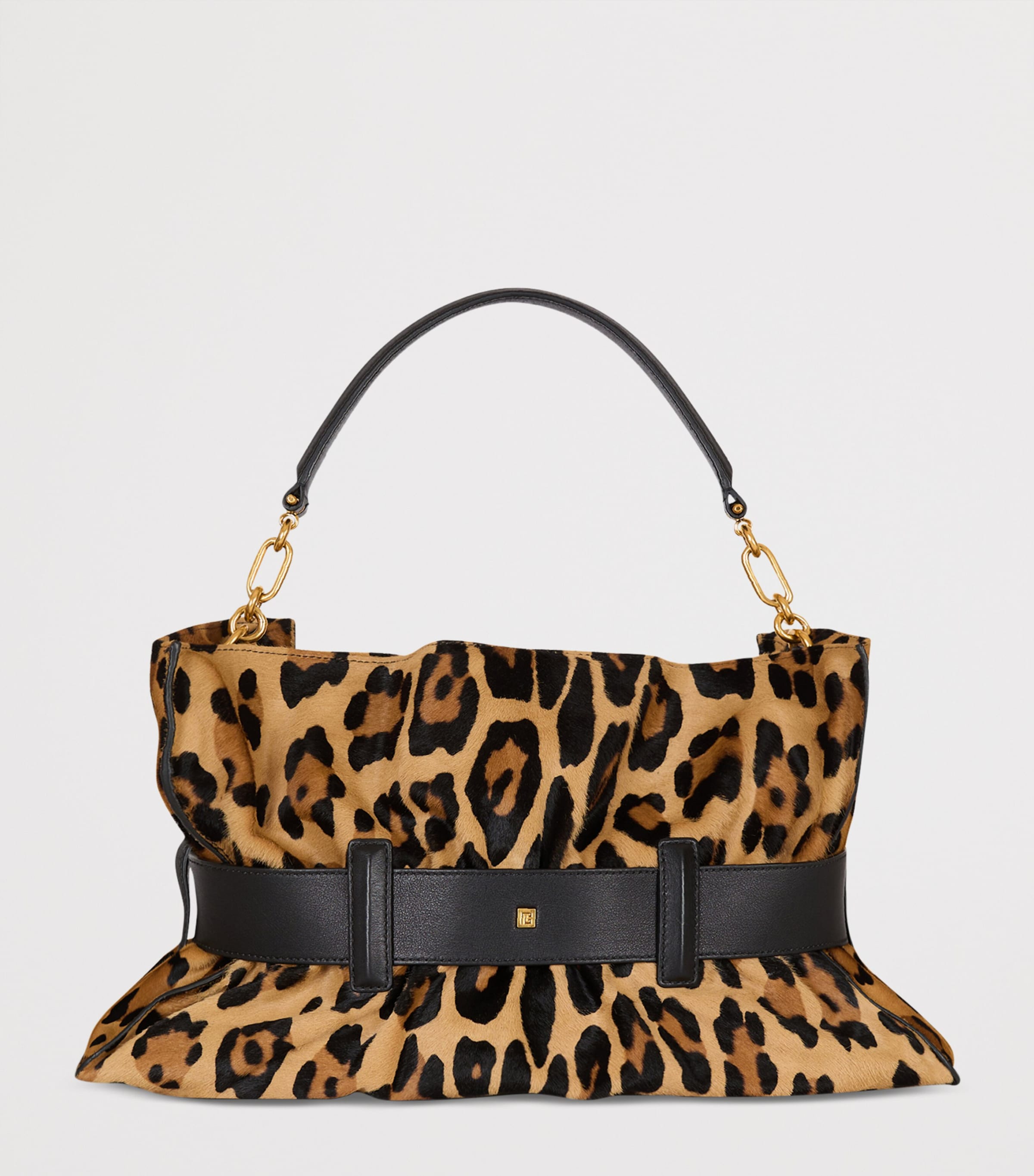 Medium Leopard Anthem Shoulder Bag WKS MULTI/ NOIR