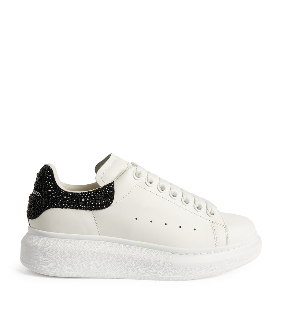 McQueen Nude Leather Oversized Sneakers