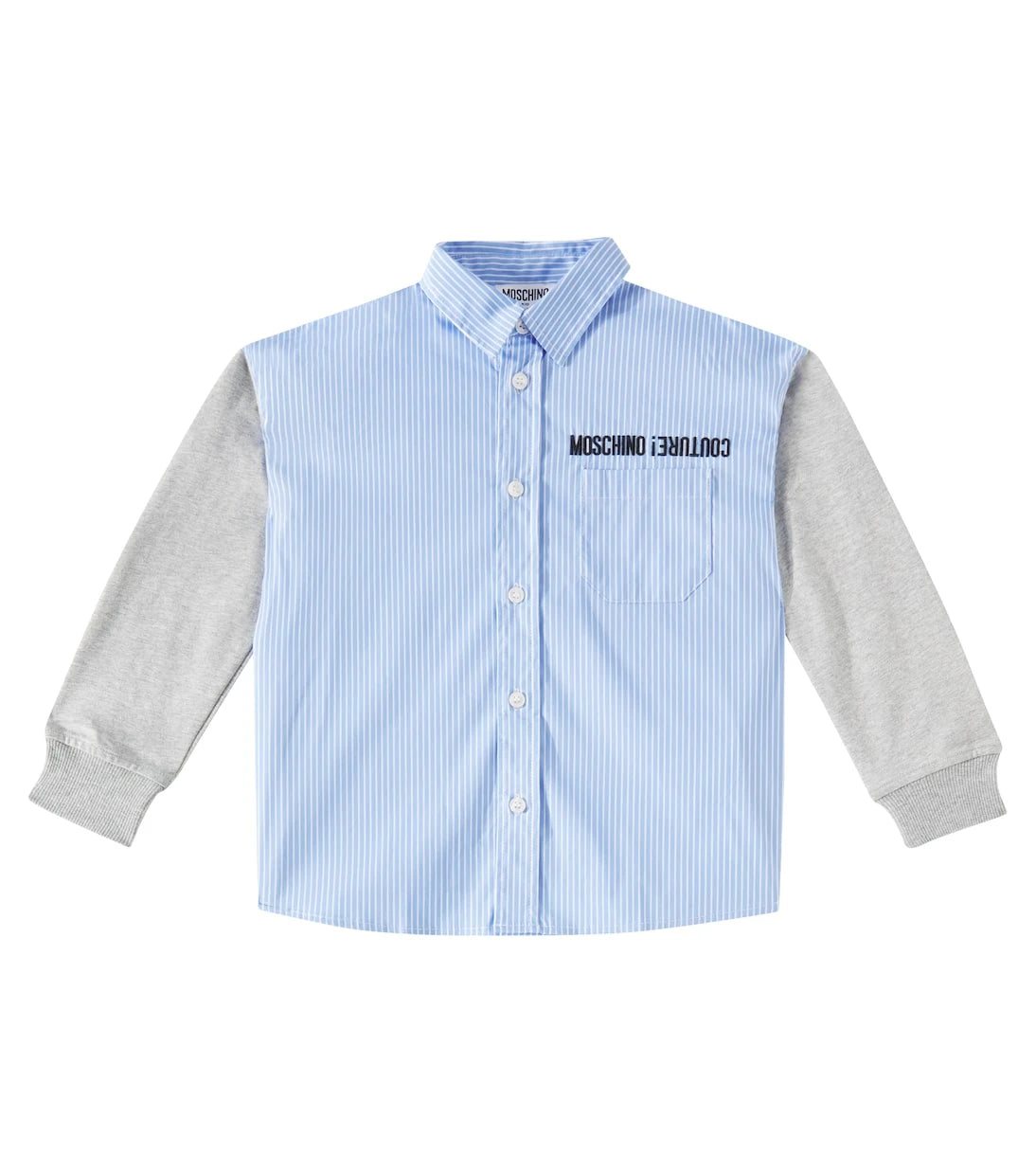 Moschino Kids - Striped cotton-blend shirt