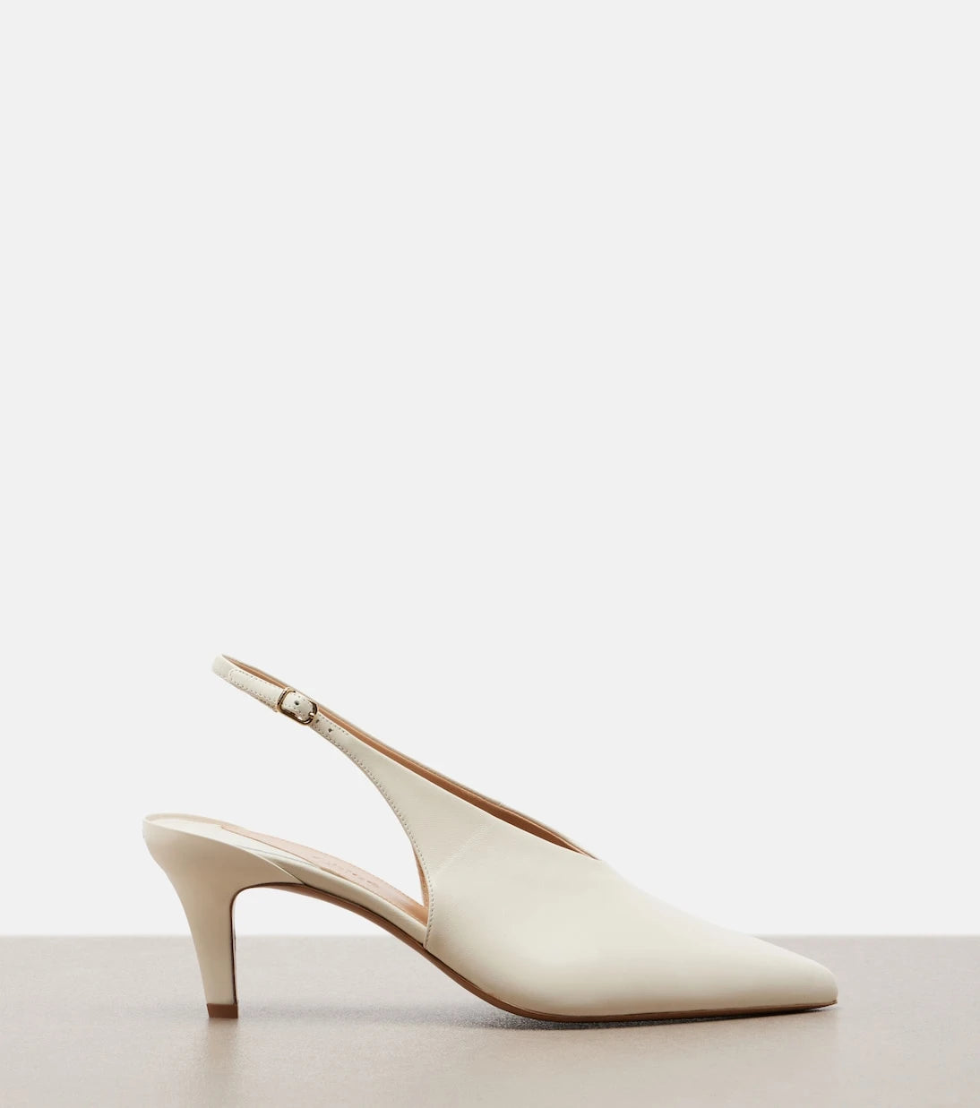 Chloé - Leather slingback pumps