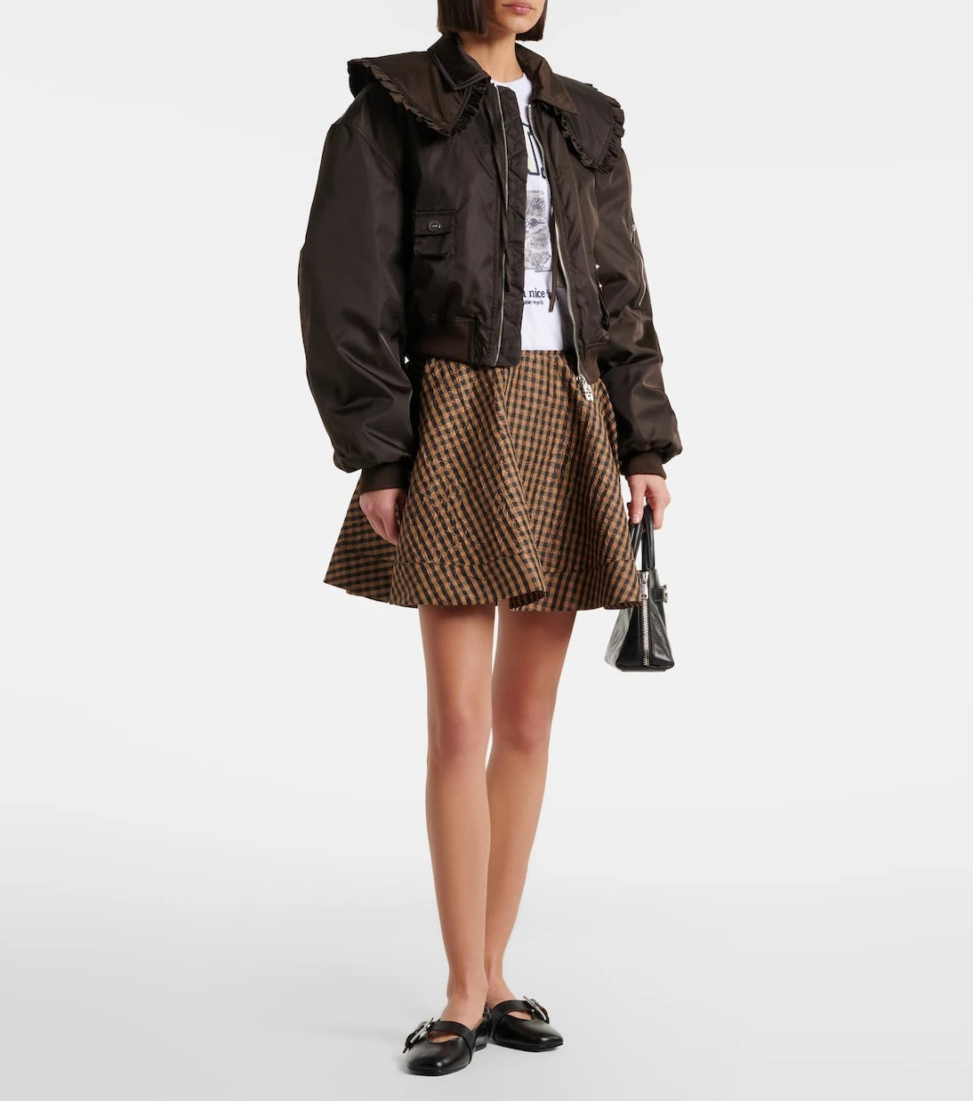 Ganni - Duchess bomber jacket