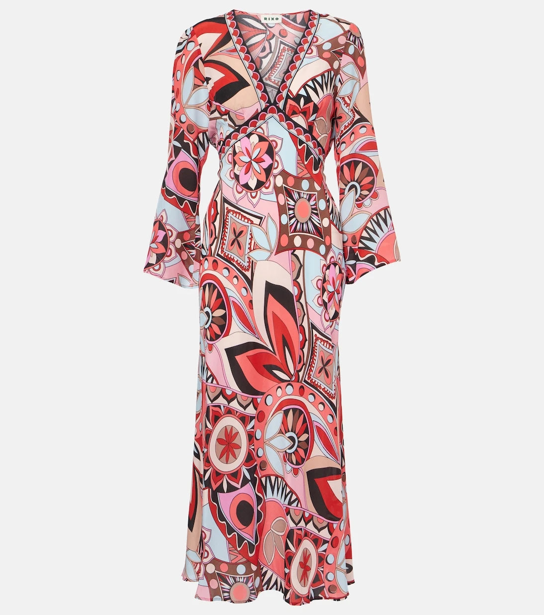 Rixo - Tania silk maxi dress