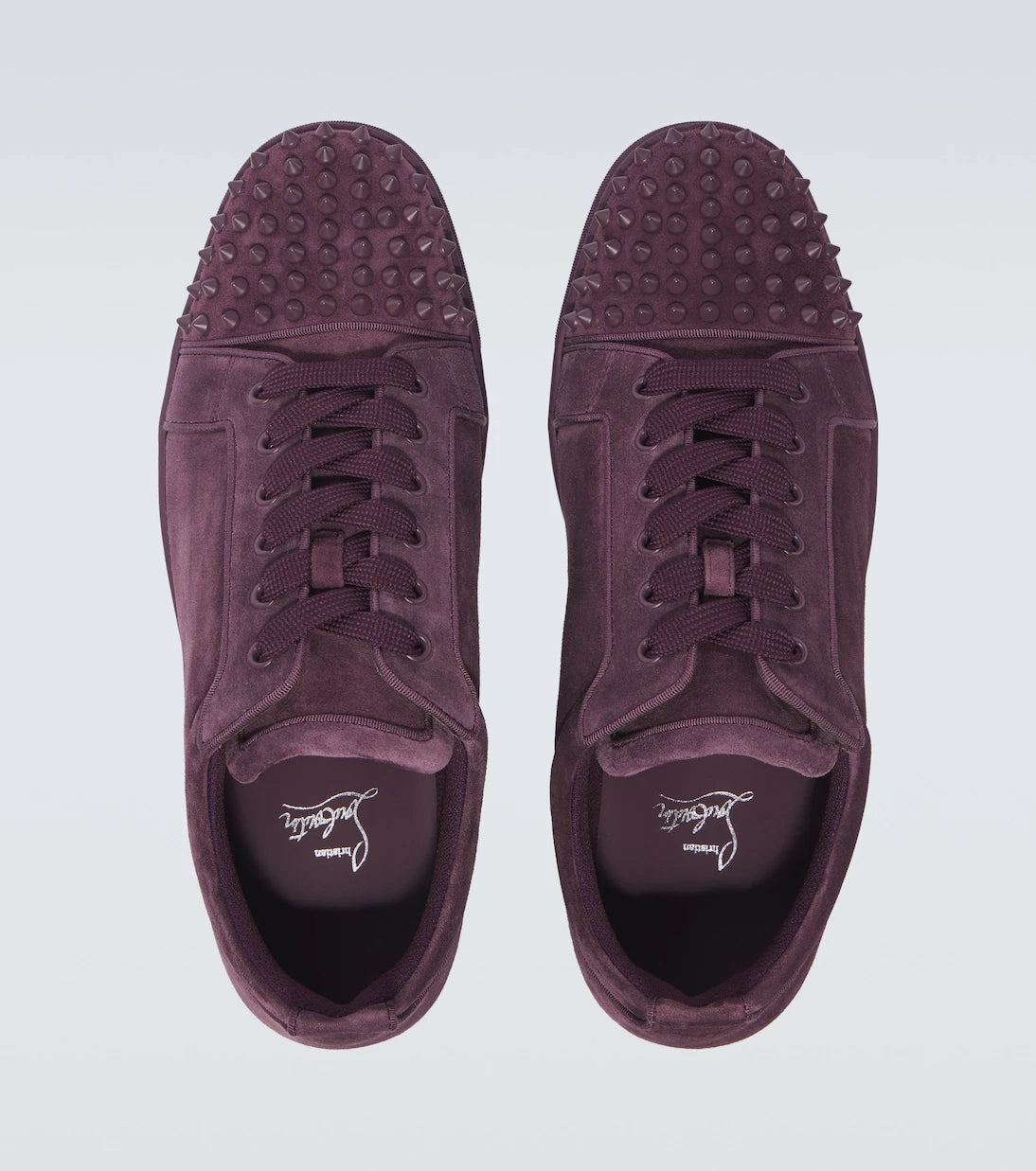 Christian Louboutin - Louis Junior Spikes suede sneakers
