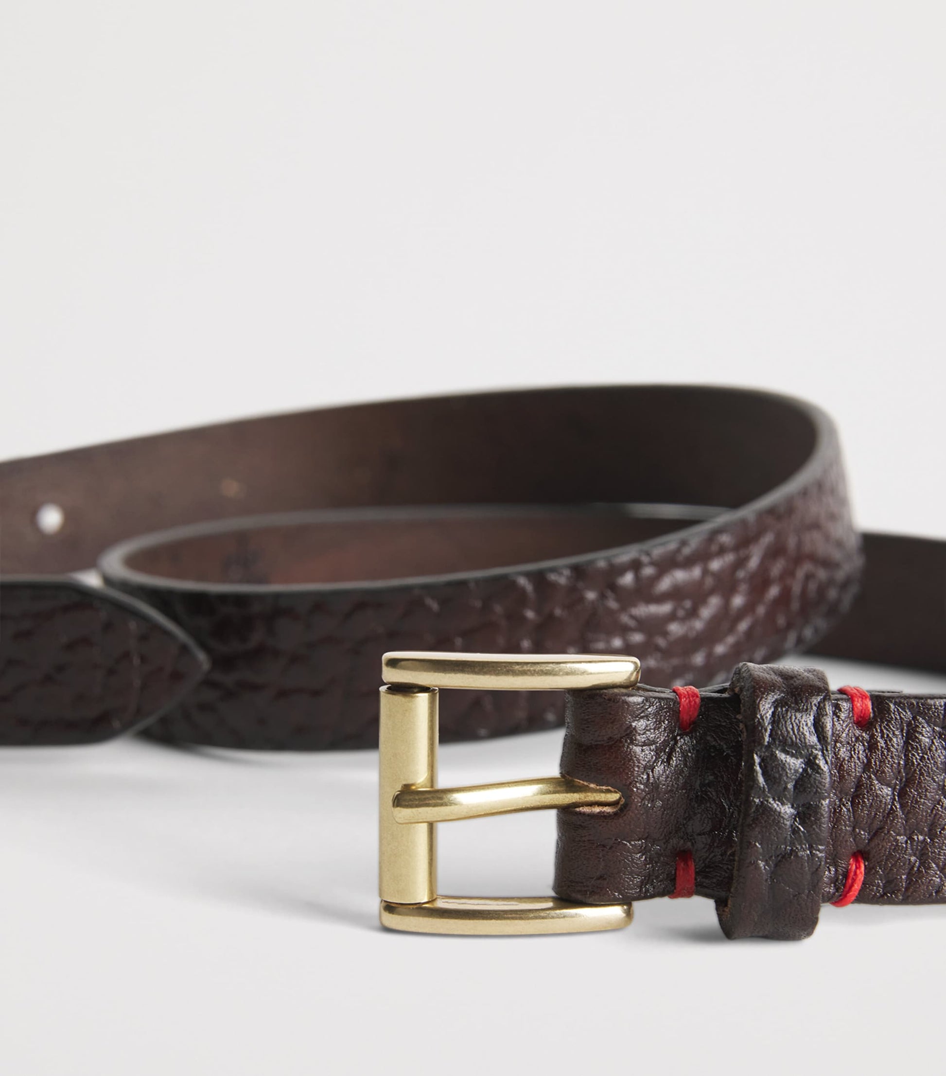 Eleventy Leather Belt
